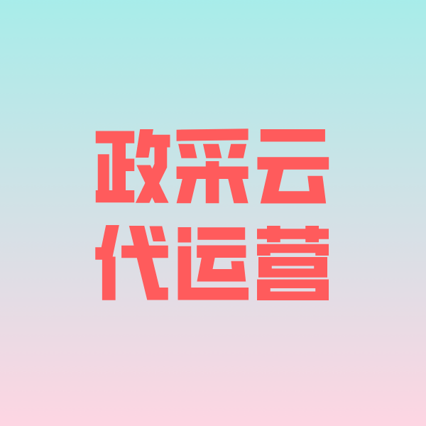 旬邑政采云代运营